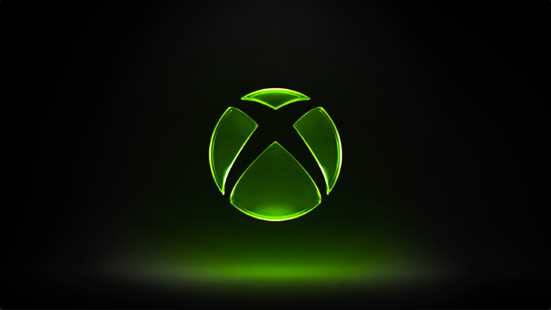 The XBox orb logo on a black background